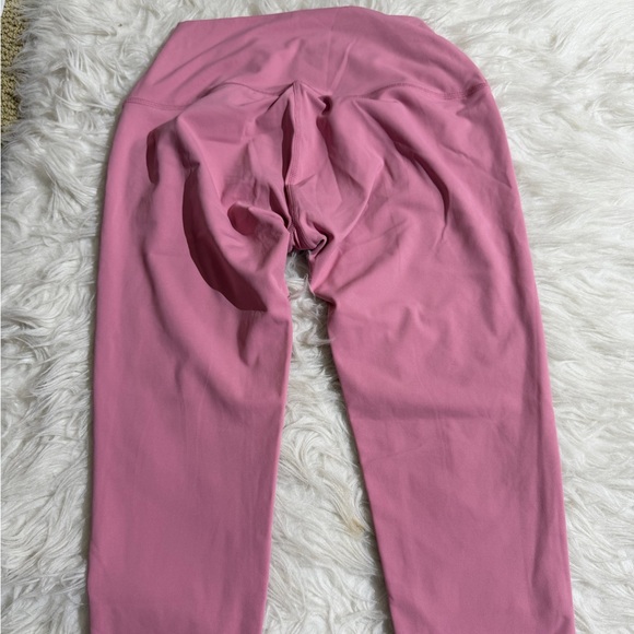 NEW Set Active Medium M Pink Matching Set Glossy Leggings Double Layer Sport bra - Picture 10 of 14